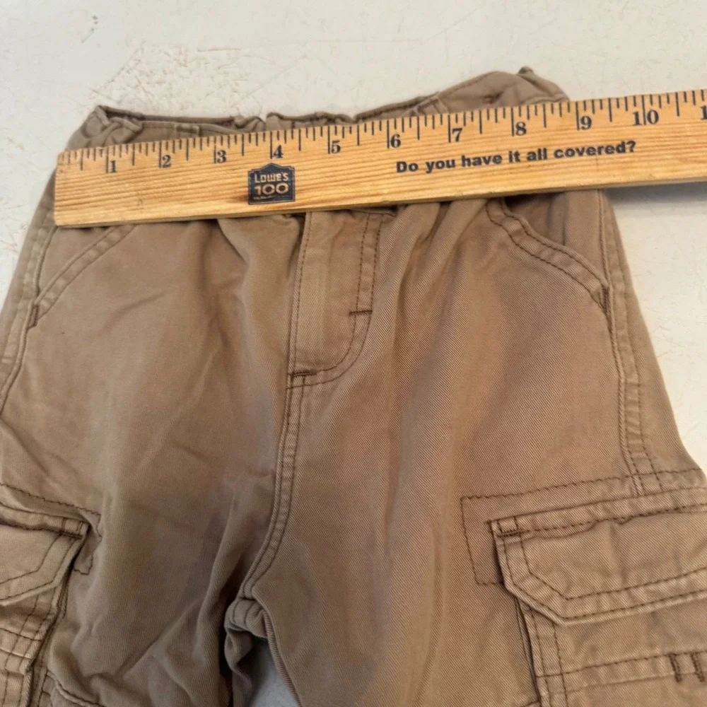 Wrangler Cargo Pants Toddler Boys 2T Khaki Tan Cotton Utility 8LCTFNK